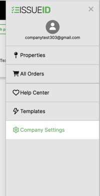 CompanyCam Integration Step 1: Hamburger Menu Open